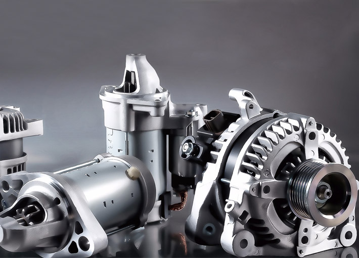 Stator de motor mic și miez de rotor pentru automobile